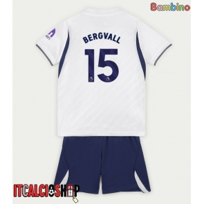Tottenham Hotspur Lucas Bergvall #15 Prima Maglia Bambino 2026-27 Manica Corta (+ Pantaloni corti)